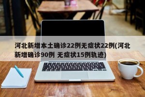 河北新增本土确诊22例无症状22例(河北新增确诊90例 无症状15例轨迹)